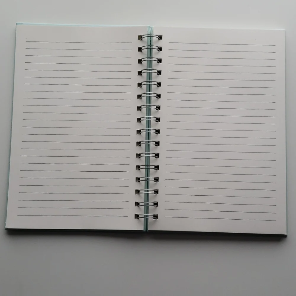 Rae Dunn Blue Spiral Note Book